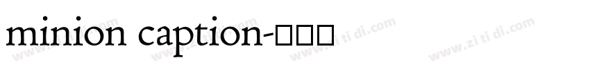 minion caption字体转换